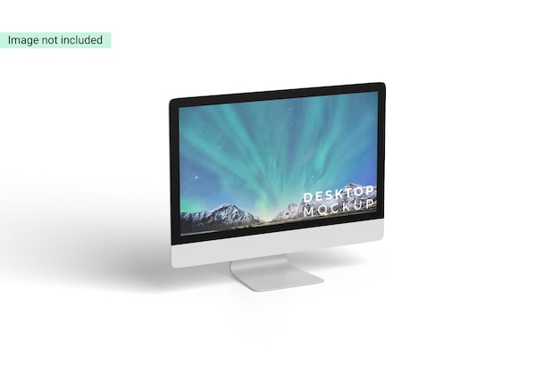 Design mockup desktop isolato