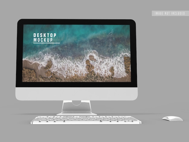 Modello di progettazione desktop mockup