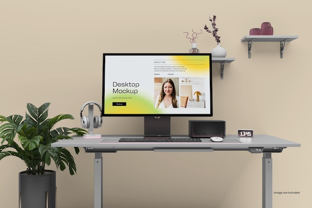 PSD desktop mockup