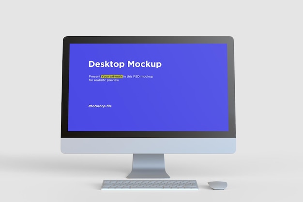 PSD desktop mockup