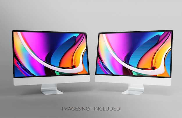 PSD desktop screen mockup design