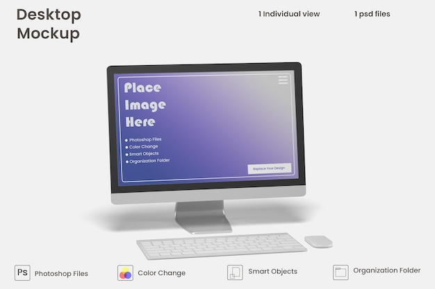 Mockup schermo desktop psd premium