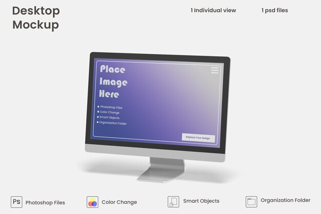 Mockup schermo desktop psd premium