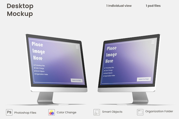 Mockup schermo desktop psd premium