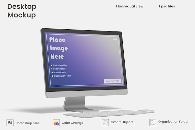 PSD desktop screen mockup premium psd