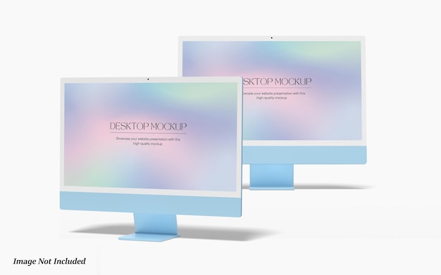 Desktop screen mockup premium psd