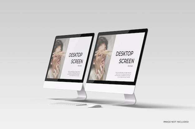 PSD desktop screen mockup