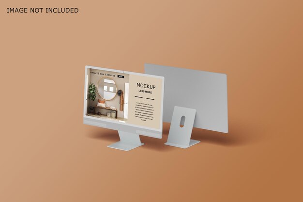 Mockup dello schermo del desktop