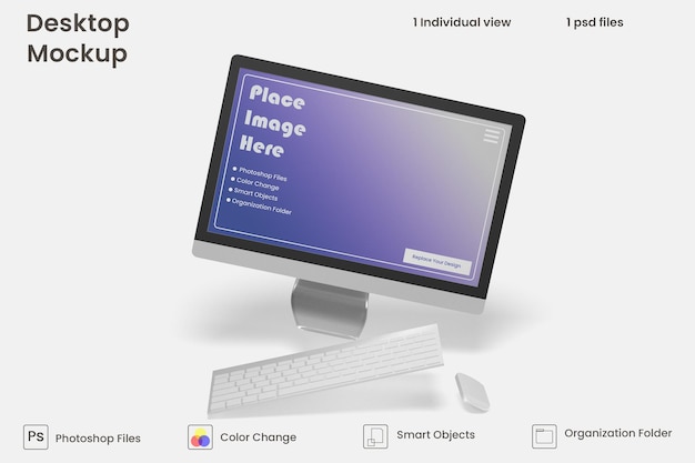 Desktopschermmodel Premium PSD