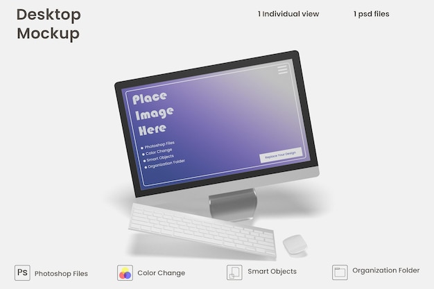 Desktopschermmodel Premium PSD