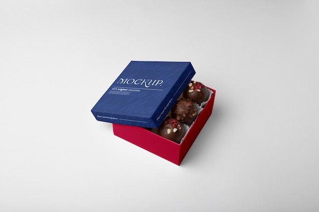 PSD dessert mockup box design