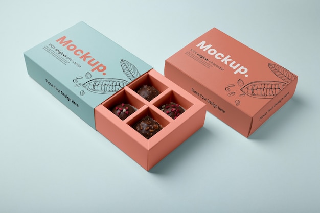 Dessert mockup box design