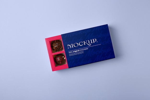 PSD dessert mockup box design