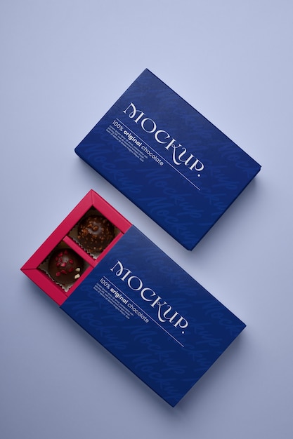 Dessert mockup box design