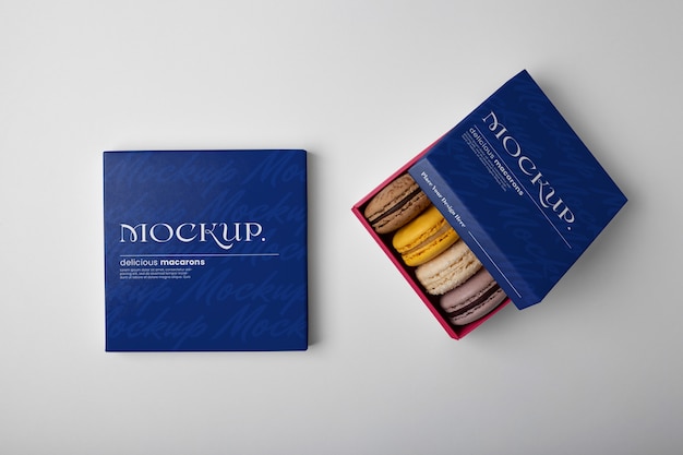 Dessert mockup box design