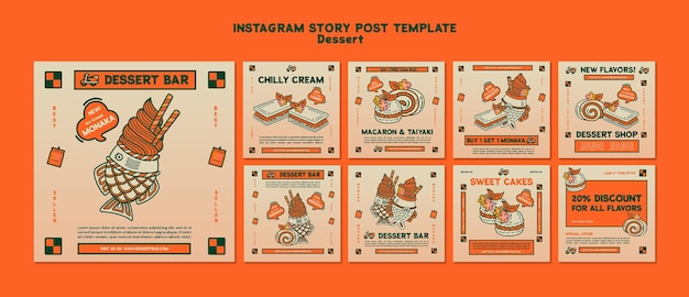 Dessert social media post