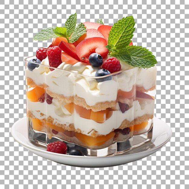 PSD dessert on transparent background