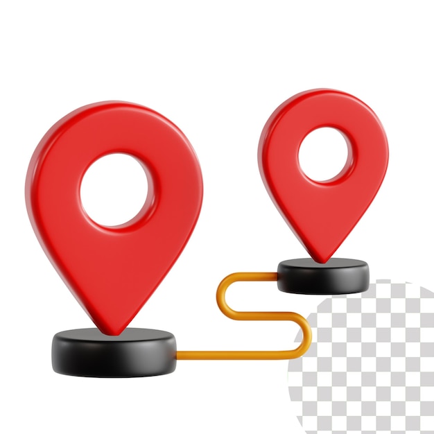 目的地 3d イラスト