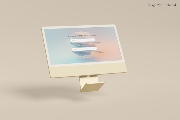 PSD destop imac mockup