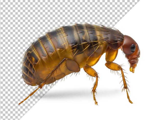 PSD detail view of a flea