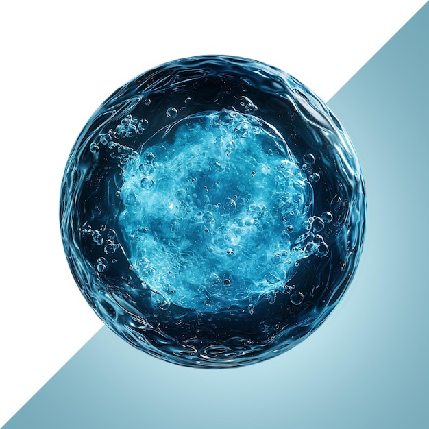 Detailed 3D Render of a Biological Cell