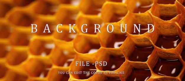 PSD detailed honeycomb background