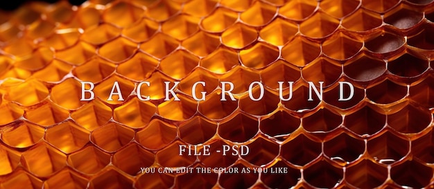 PSD detailed honeycomb background