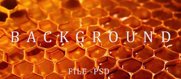 PSD detailed honeycomb background