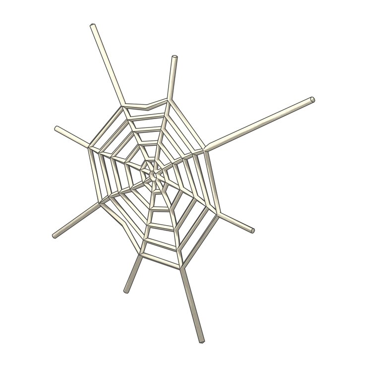 PSD detailed illustration of a spiderweb