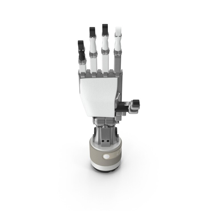 PSD detailed view of a futuristic prosthetic hand