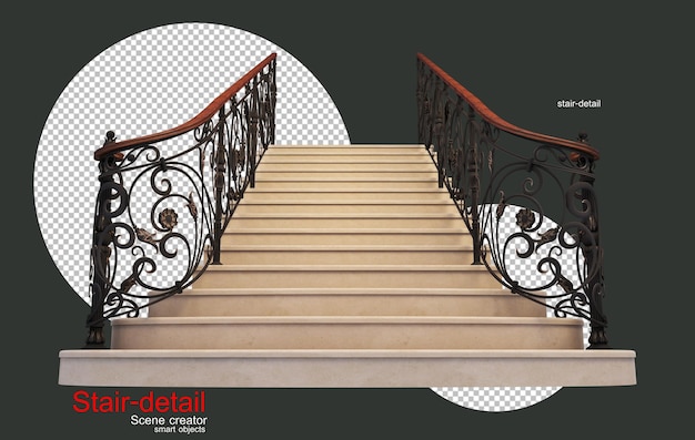 PSD details and classic staircase patterns