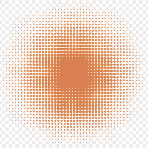Detaljeret halftone effekt isoleret på transparent baggrund til fotoeffekt