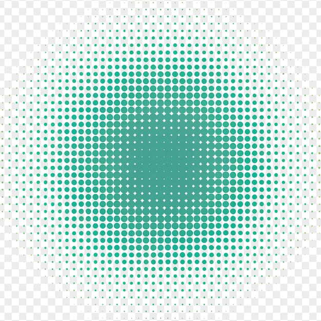 Detaljeret halftone effekt isoleret på transparent baggrund til fotoeffekt