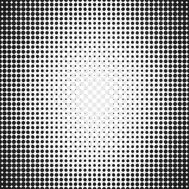 Detaljeret halftone effekt isoleret på transparent baggrund til fotoeffekt