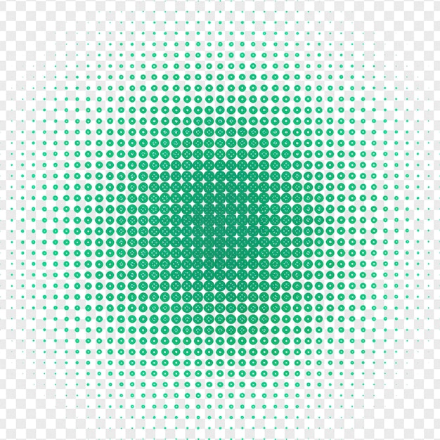 Detaljeret halftone effekt isoleret på transparent baggrund til fotoeffekt