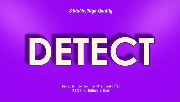 Detect font effect