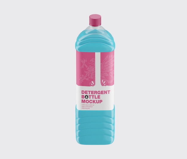 Detergent bottle mockup 3d render