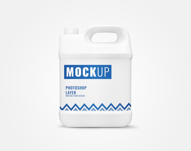 Detergent gallon bottle mockup