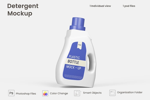 detergent packaging mock up Free Psd