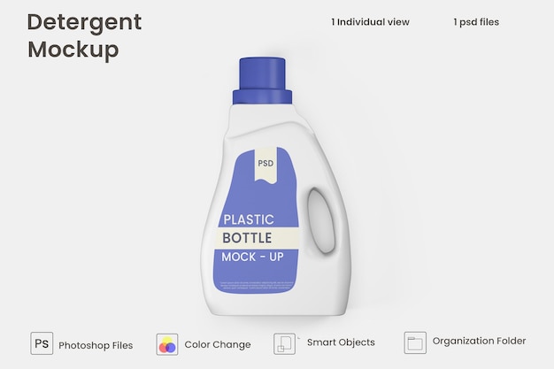 PSD detergent packaging mock up free psd