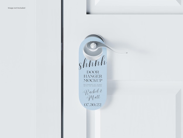 PSD deur hanger mockup ontwerp vector