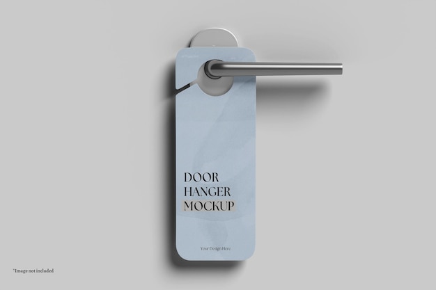 Deurhanger met mockup voor deurklinken