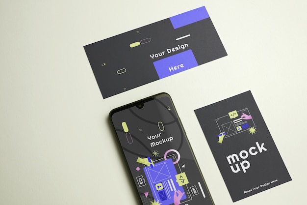 Device label tag mockup