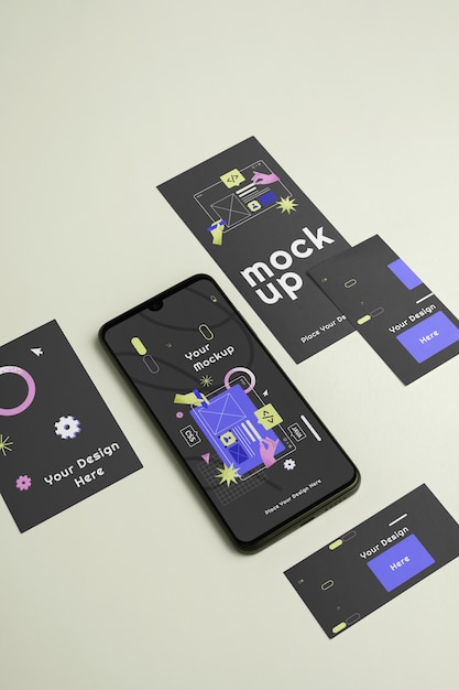 device label tag mockup