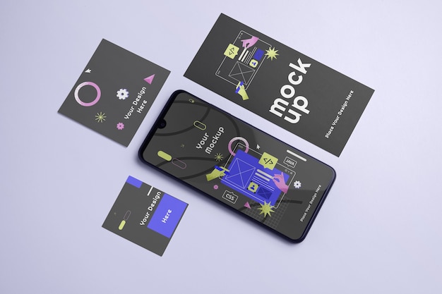 device label tag mockup
