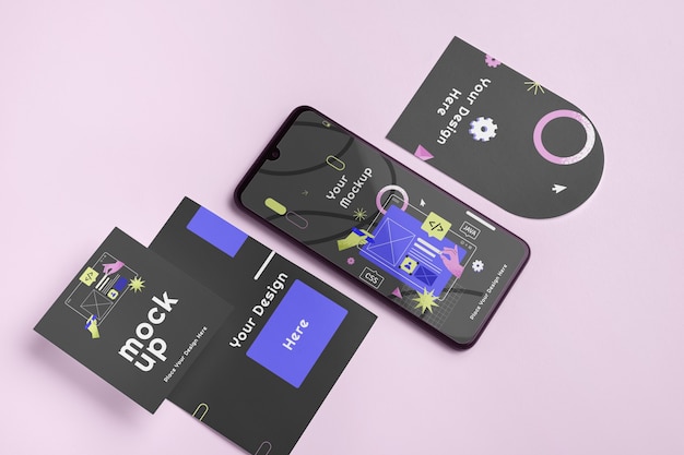 device label tag mockup