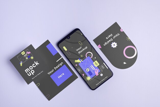 device label tag mockup