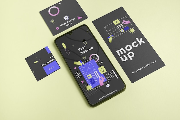 device label tag mockup