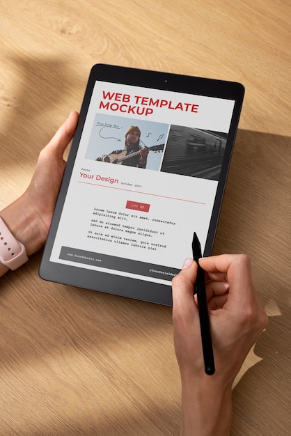 Device screen mockup design