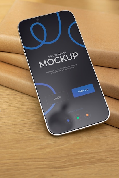 PSD device screen mockup design